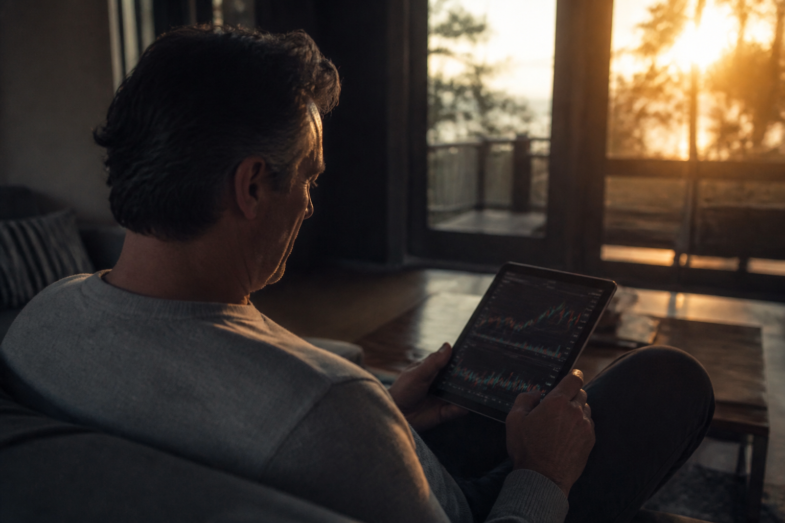 Professional reviewing financial documentation