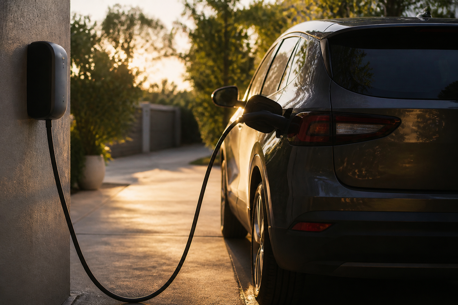 Electric vehicle charging at home