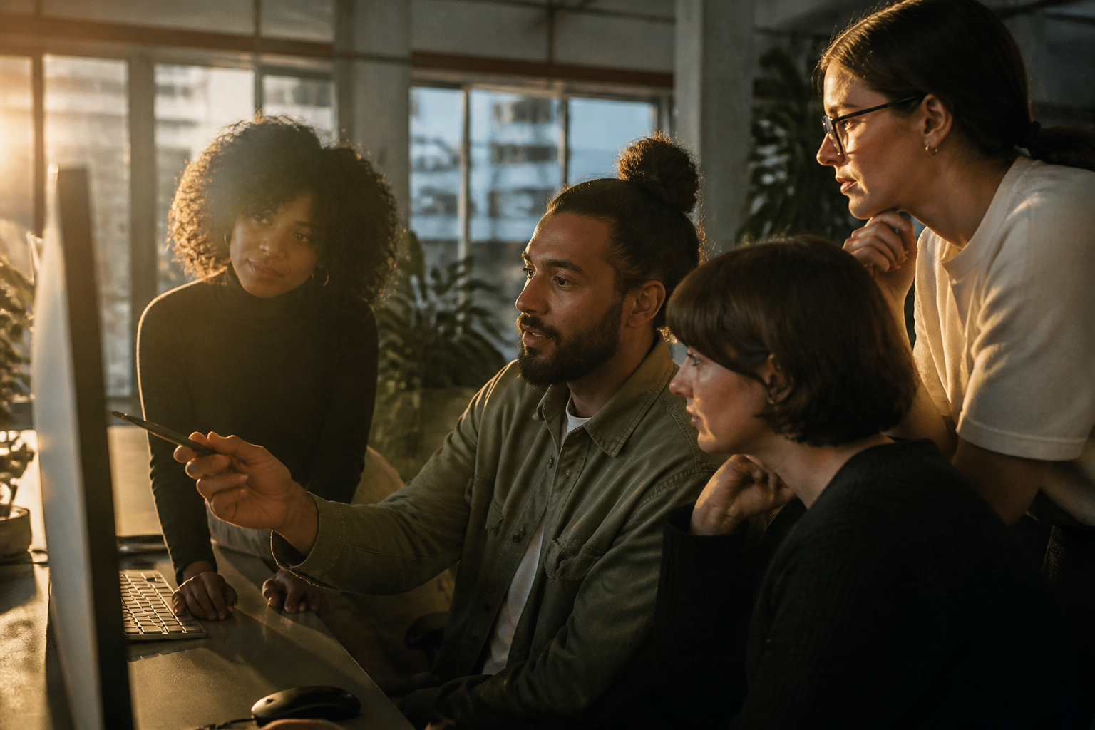 HR team presenting benefits to employees